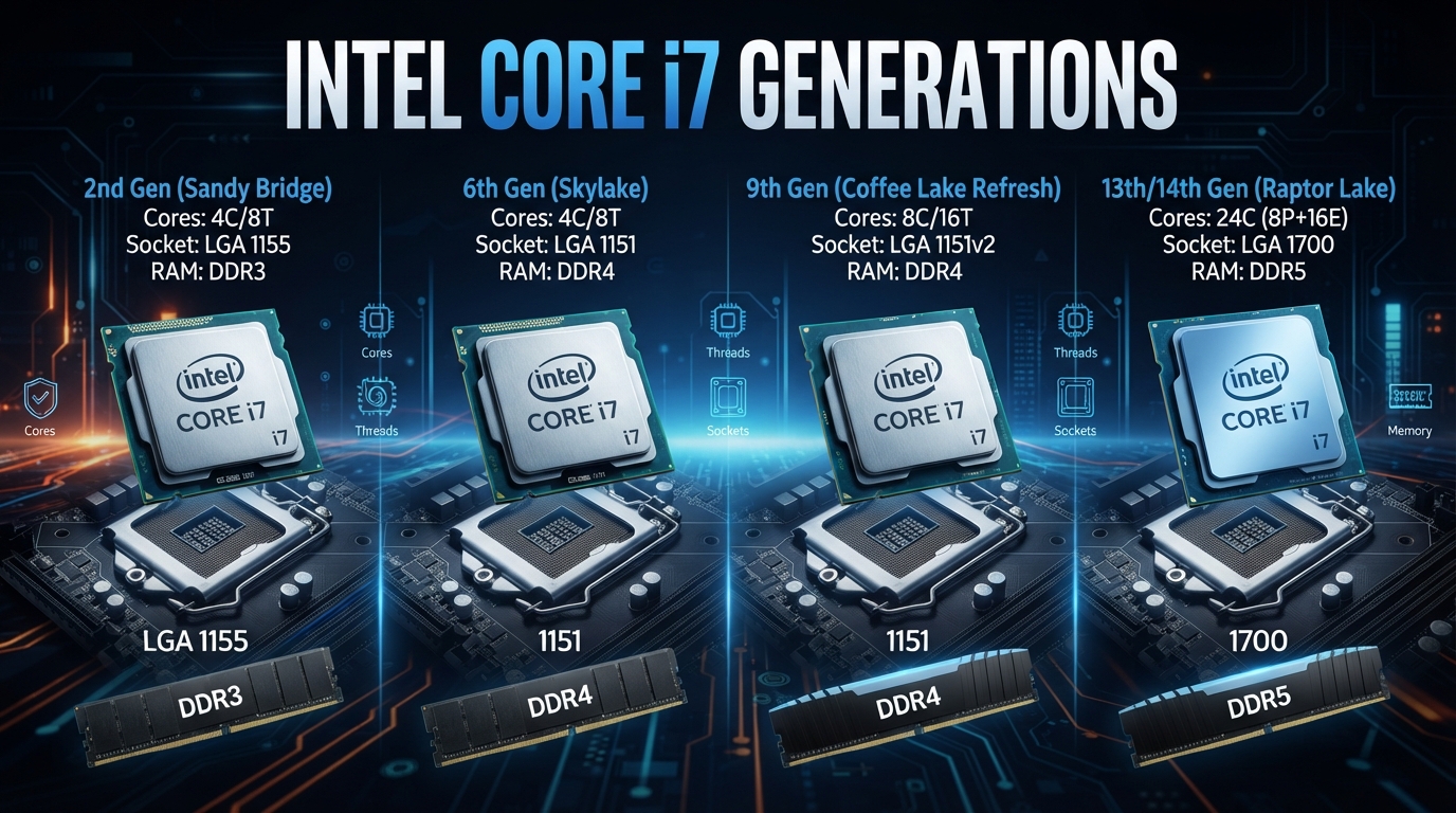 Core I7 Generations
